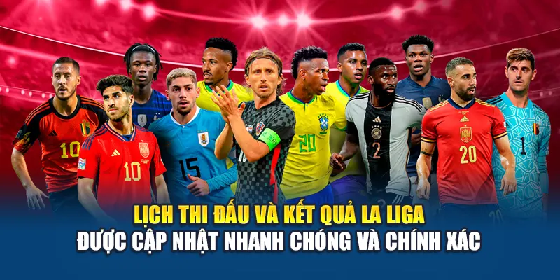 Lịch thi đấu và kết quả La Liga được cập nhật nhanh chóng và chính xác