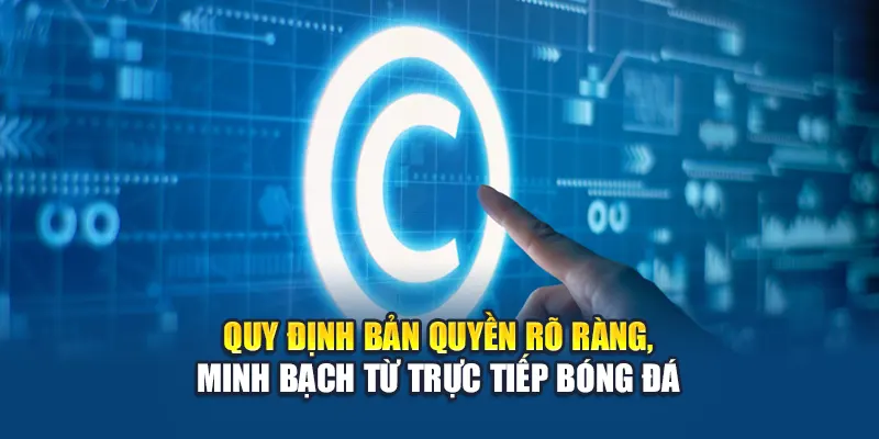 Quy Định Bản Quyền Rõ Ràng, Minh Bạch Từ Trực Tiếp Bóng Đá